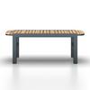 TRÄDGÅRDSBÄNK MARLO - akaciefärgad, Modern, metall/trä (126/47/40cm) - Bessagi Garden