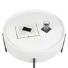 SOFFBORD MALABO - vit/svart, Modern, metall/trämaterial (80/45/80cm) - Premium Living