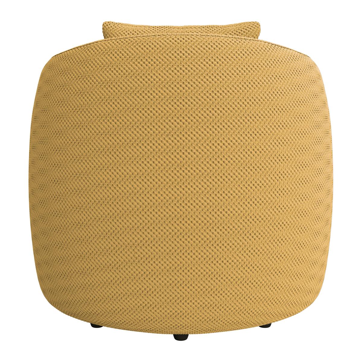 Fotel Levi - mustársárga, Modern, textil (81/74/81cm)