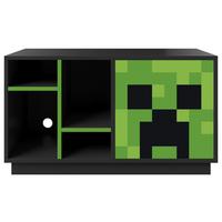 Sideboard Minecraft ca. 108x61x37 cm Schwarz/Grün - Schwarz/Grün, MODERN, Glas/Holzwerkstoff (108/61/37cm) - Minecraft