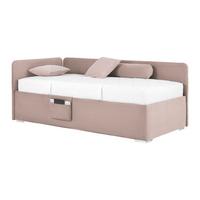 Bett Remi Pink ca. 90x200cm - Chromfarben/Pink, KONVENTIONELL, Holz/Kunststoff (90/200cm) - Based