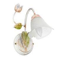 Wandleuchte Wilma Grün/Weiß/Pink max. 6 Watt - Pink/Weiß, KONVENTIONELL, Glas/Metall (23/14/28cm)