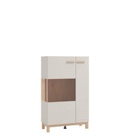 Highboard Essex Ksm Kaschmir/Eiche Artisan - Kaschmir/Eiche Artisan, MODERN, Holzwerkstoff (77/127/35cm) - P & B