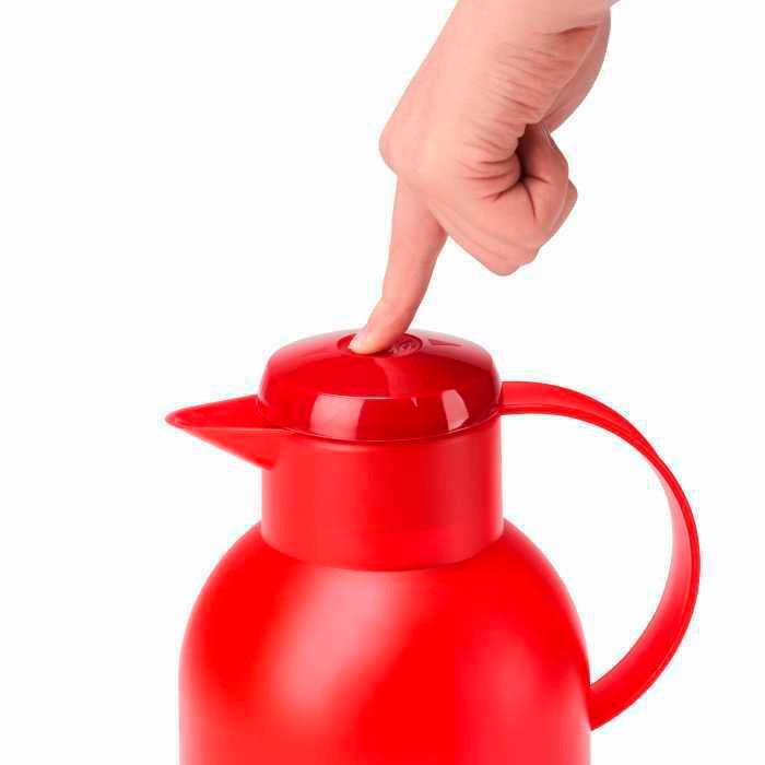DZBANEK TERMICZNY N4011700 - czerwony, Basics, tworzywo sztuczne (1,5l) - Emsa