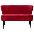 Sitzbank in Rot 'Lord' 2-Sitzer - Rot/Schwarz, Trend, Holz/Holzwerkstoff (140/83/75cm) - Livetastic Sitzbank in Rot 'Lord' 2-Sitzer - Rot/Schwarz, Trend, Holz/Holzwerkstoff (140/83/75cm) - Livetastic