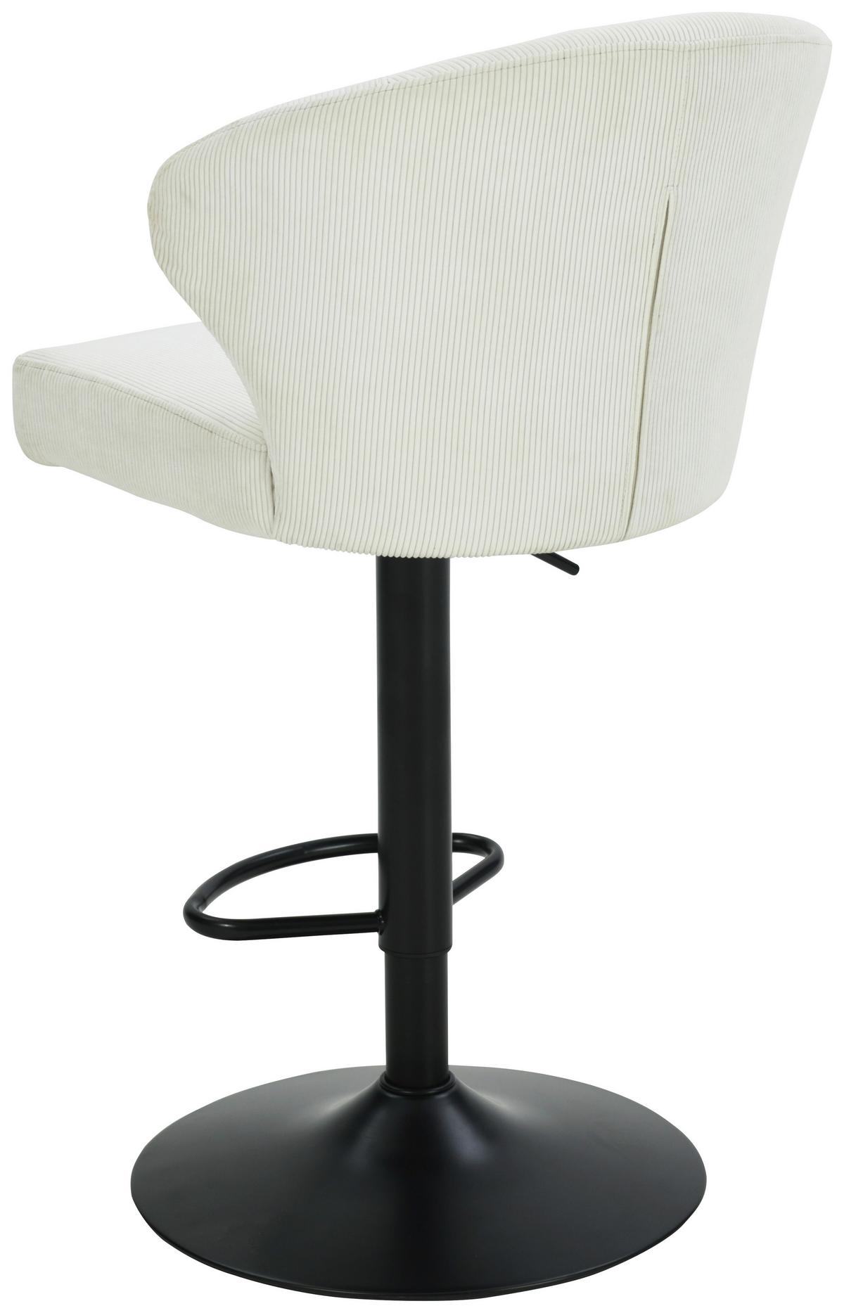 Bárszék Jana - bézs/fekete, Modern, textil/fa (54/110,5/93,5/56cm) - Based