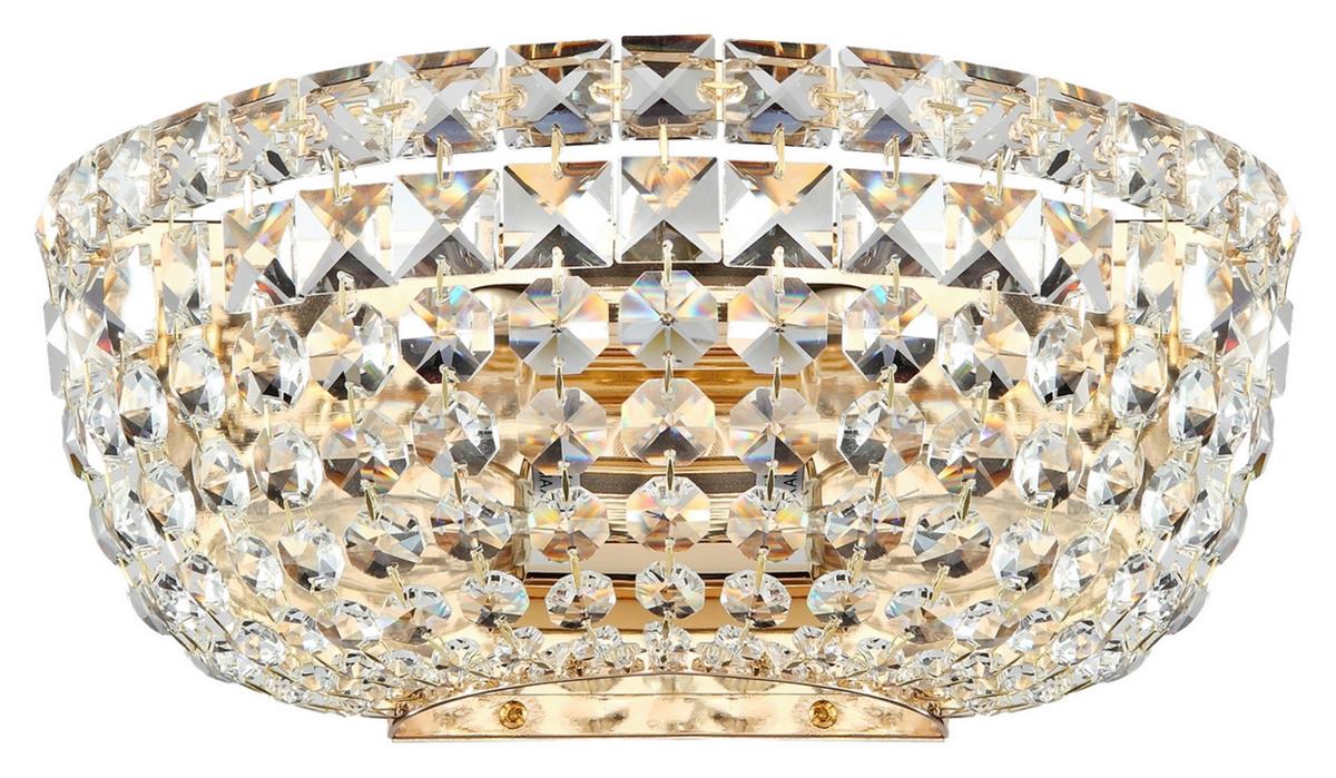 Wandleuchte Basfor Goldfarben max. 60 Watt - Goldfarben, Basics, Glas/Metall (25,5/12,5/15cm) - MAYTONI