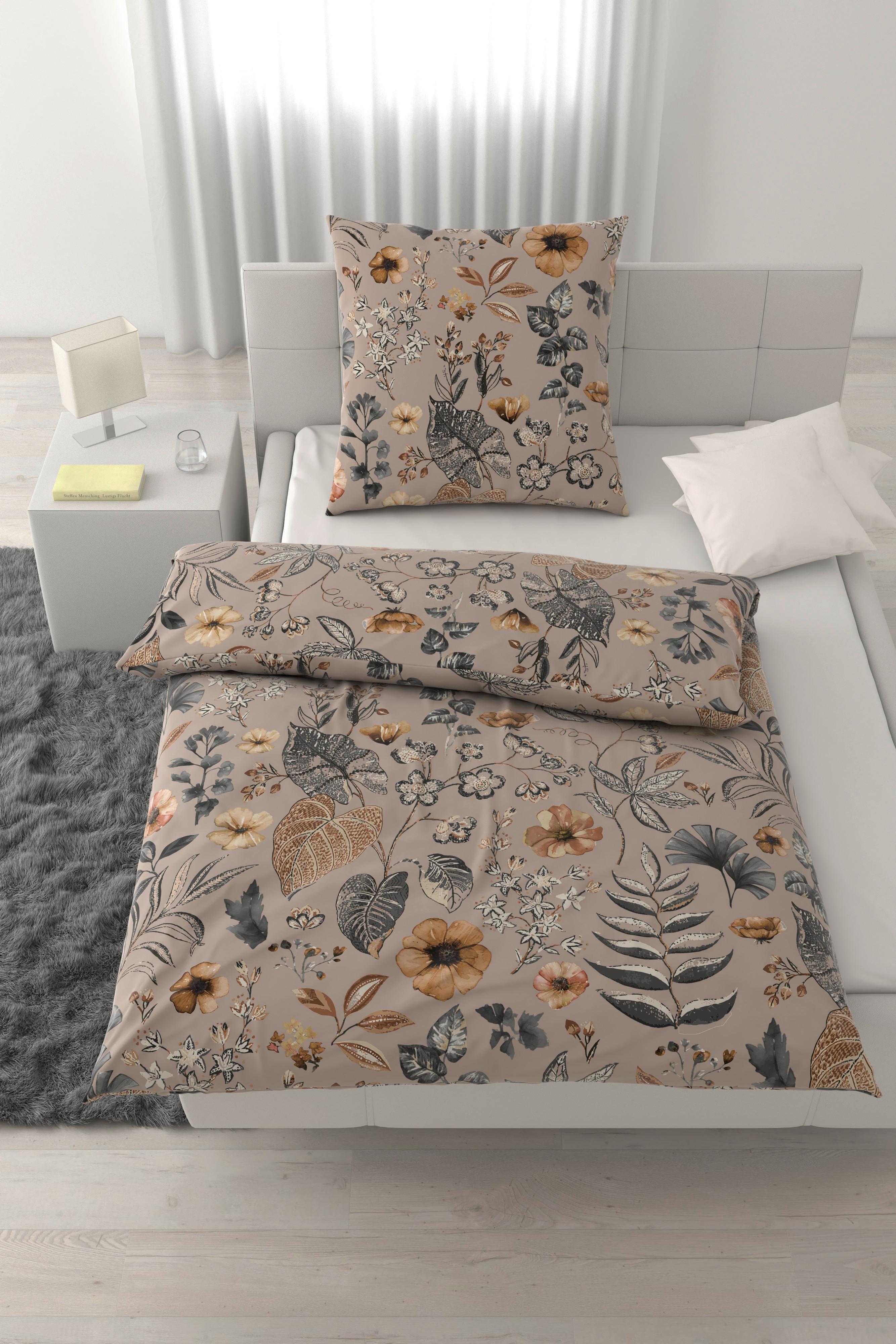 Bettwäsche Patlas XL Beige ca. 155x220cm - Beige, MODERN, Textil (155/220cm) - Mömax