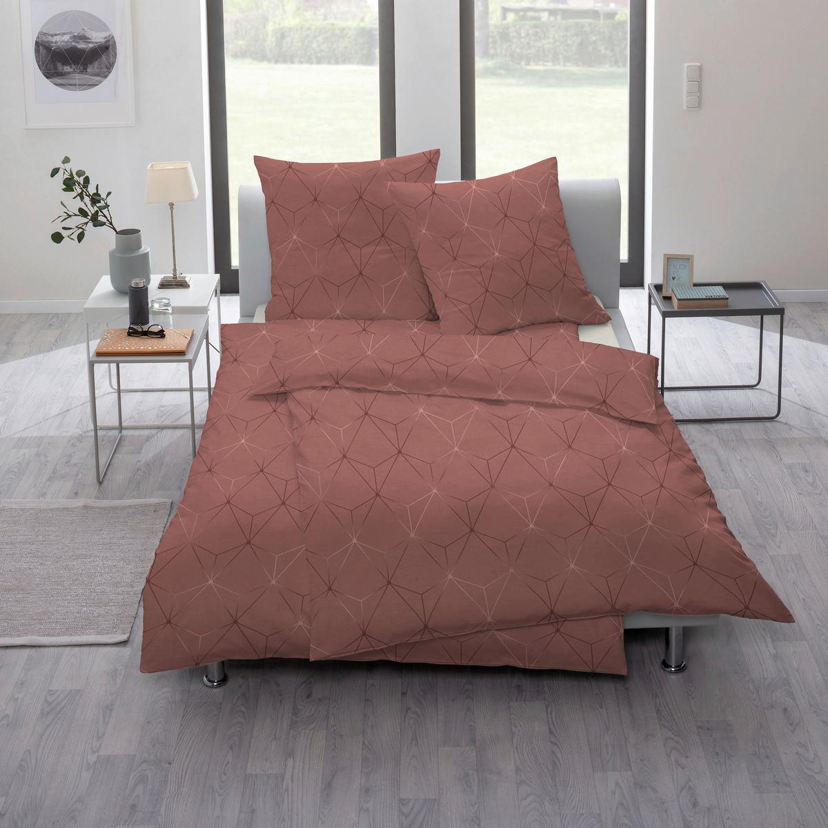 POŚCIEL KIAN - terakota, Design, tkanina (135/200cm) - Estella