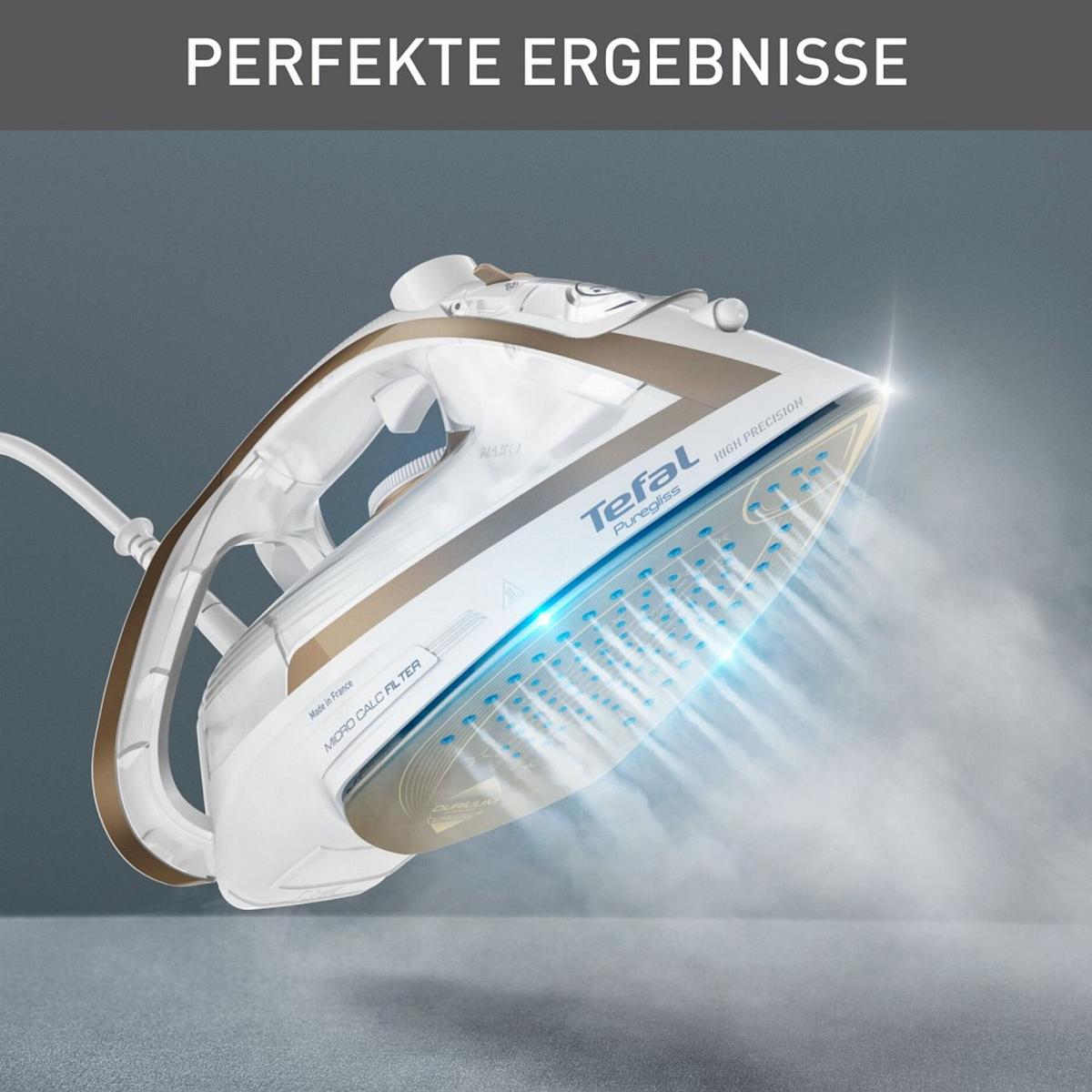 ŻELAZKO PAROWE FV8042 TEFAL - biały/jasnoniebieski, Basics (34/14/18cm) - Tefal