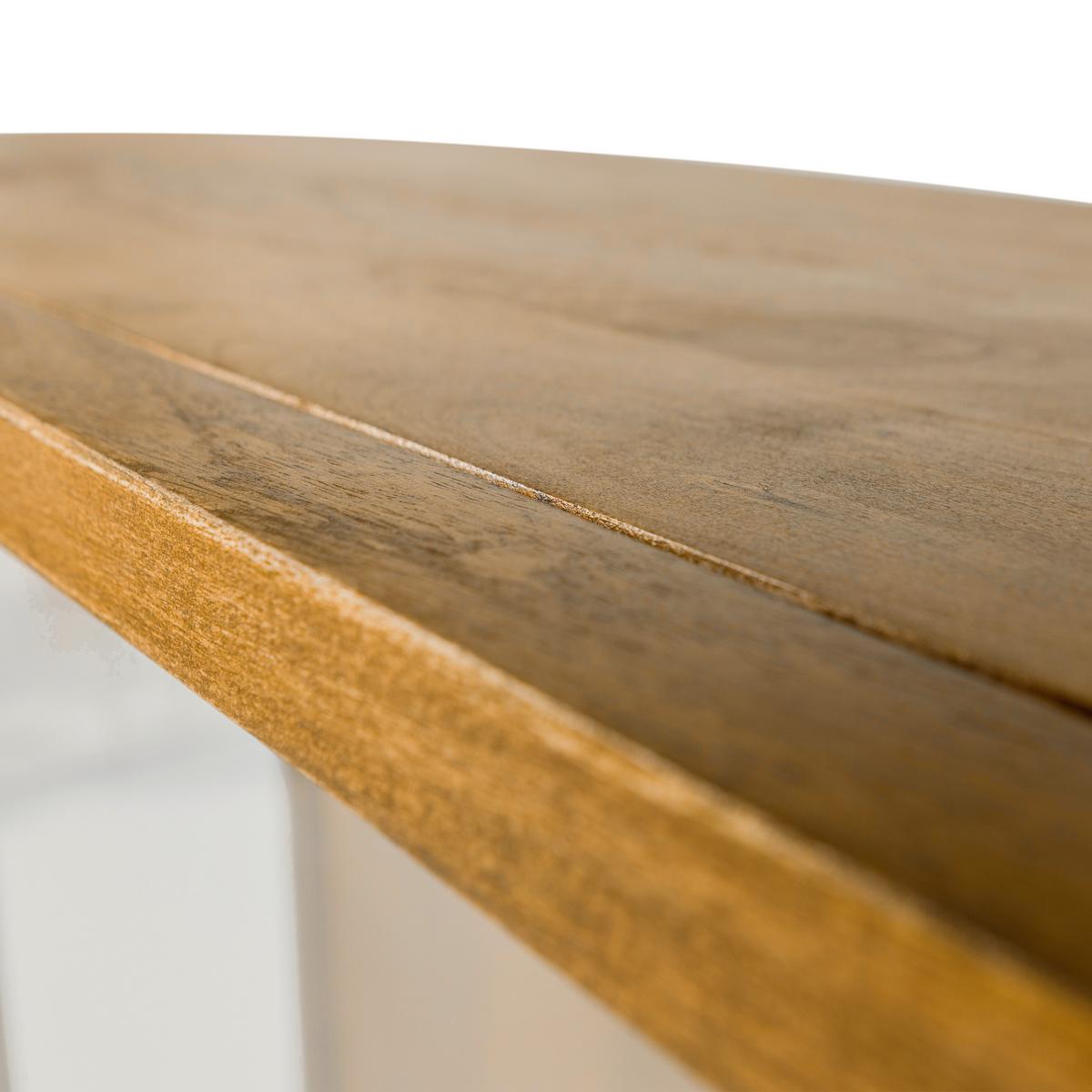 Vitrine Kella Naturfarben B: 100 cm - Naturfarben, Design, Glas/Holz (100/132/44cm) - Livetastic
