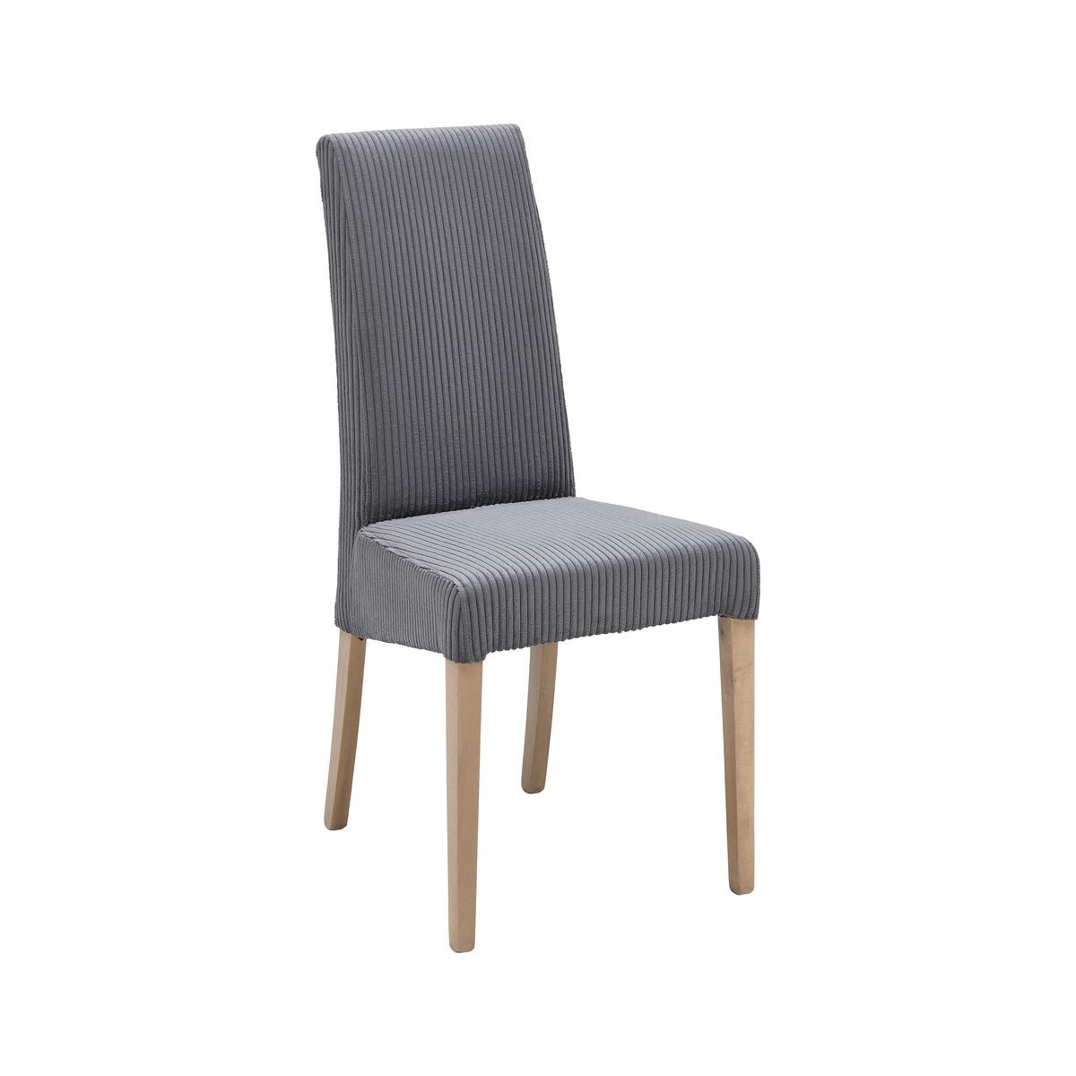 Stuhl Roko Grau - Eichefarben/Grau, Modern, Holz/Textil (46/101/62cm) - Mömax