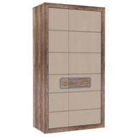 Omara Za Oblačila Tiziano - barve hrasta/bež, Moderno, kovina/umetna masa (108,8/203,4/54,2cm) - Mömax