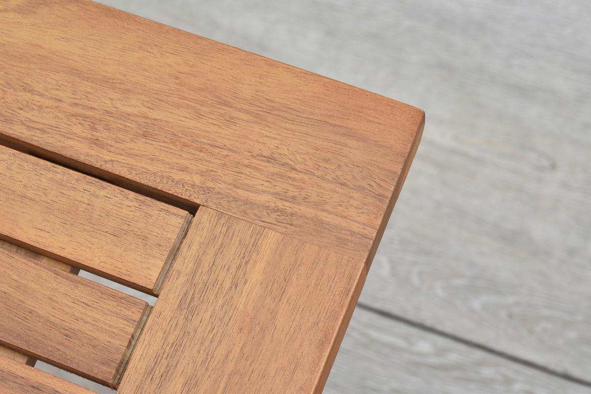Miza Za Balkon Bistro, Akacija - naravne barve, Moderno, les (70/70/65cm) - Gardenson