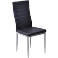 Stuhl Schwarz - Schwarz, MODERN, Textil/Metall (43/97/51cm) - Based
