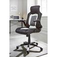 Chefsessel in Schwarz/Weiß - Schwarz/Weiß, Kunststoff/Textil (65/115,5/68cm) - MÖMAX modern living