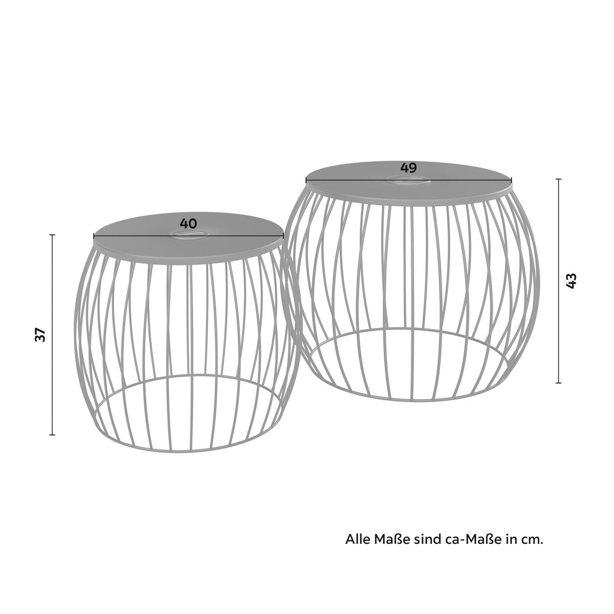 Kerti Kisasztalszett Ava - fekete, Basics, műanyag/textil - Mömax