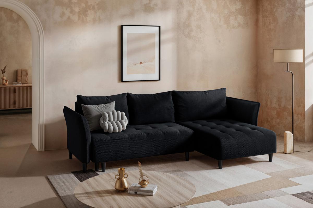 Coltar MONTE CARLO - negru, Trend, textil (290/160cm) - Modern Living