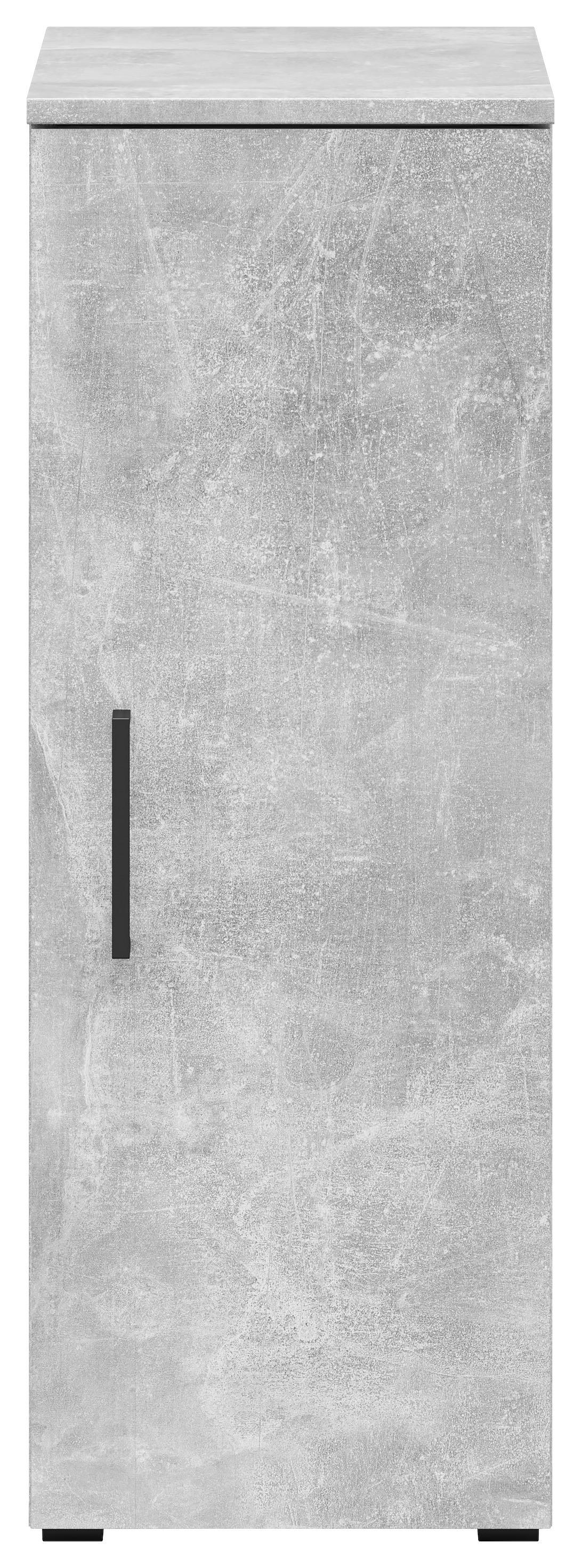 Schrank Multistauraum Grau - Schwarz/Grau, Modern, Holzwerkstoff/Kunststoff (30/83/40cm)
