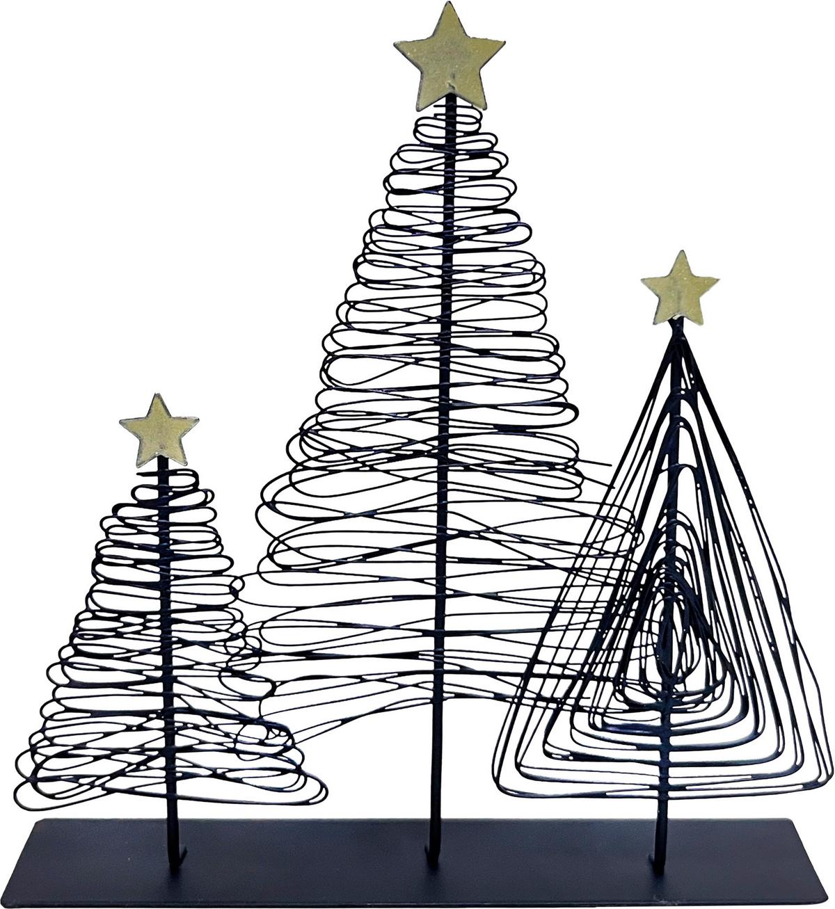 Pom decorativ Enja - auriu/negru, Konventionell, metal (6/16,5/3cm) - Modern Living