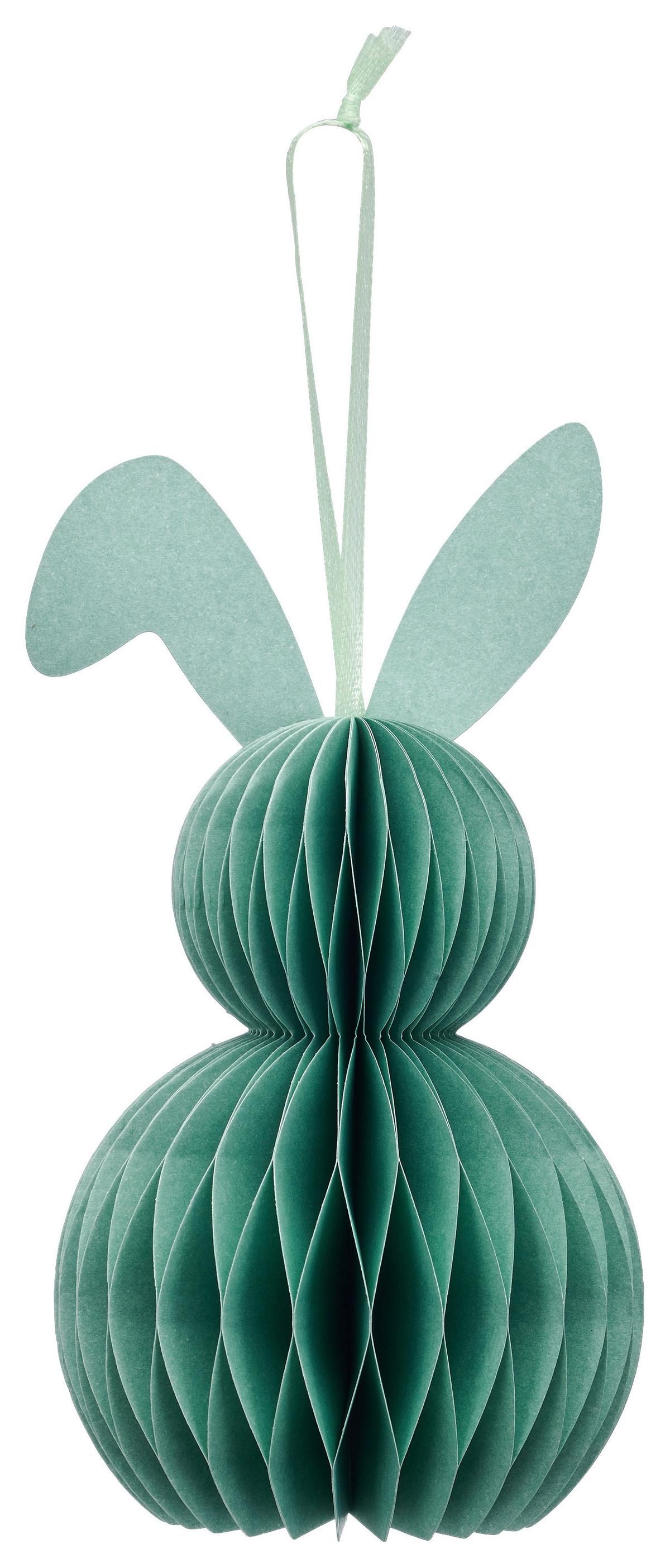 Dekohänger Paper I Gelb/Grün, 2 Stk. - Gelb/Mintgrün, KONVENTIONELL, Papier (8/11/8cm) - Mömax