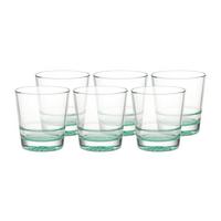 KOMPLET SZKŁA STOŁOWEGO ADORNO - zielony, Modern, szkło (400ml) - Bessagi Home