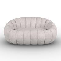 Sofa Lena Hellgrau Chenille - Greige, MODERN, Holz/Textil (148/62/92cm) - Bessagi Home