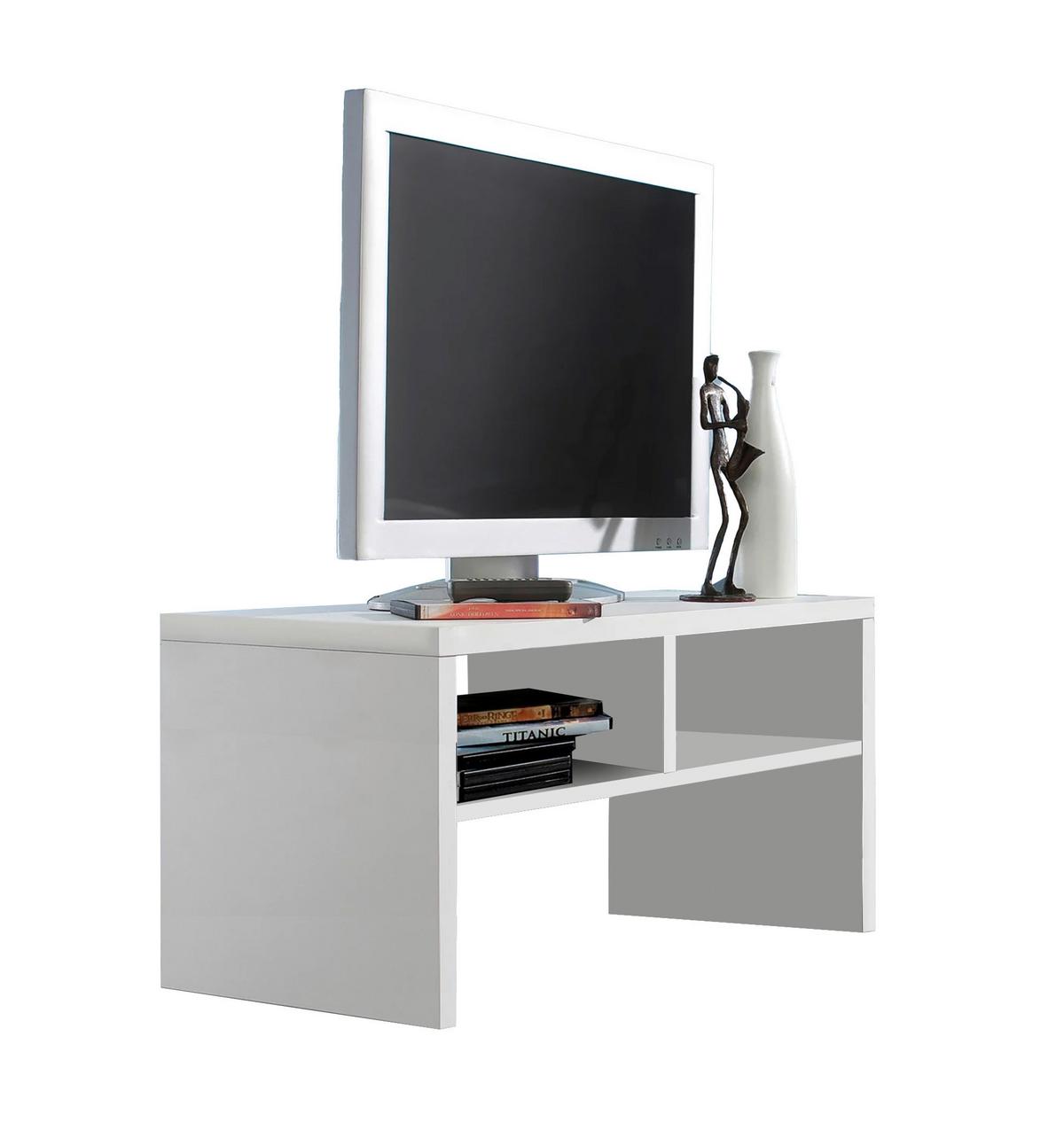 Médiaállvány Simple - fehér, Konventionell, faalapú anyag (63/40/30cm) - Best Price