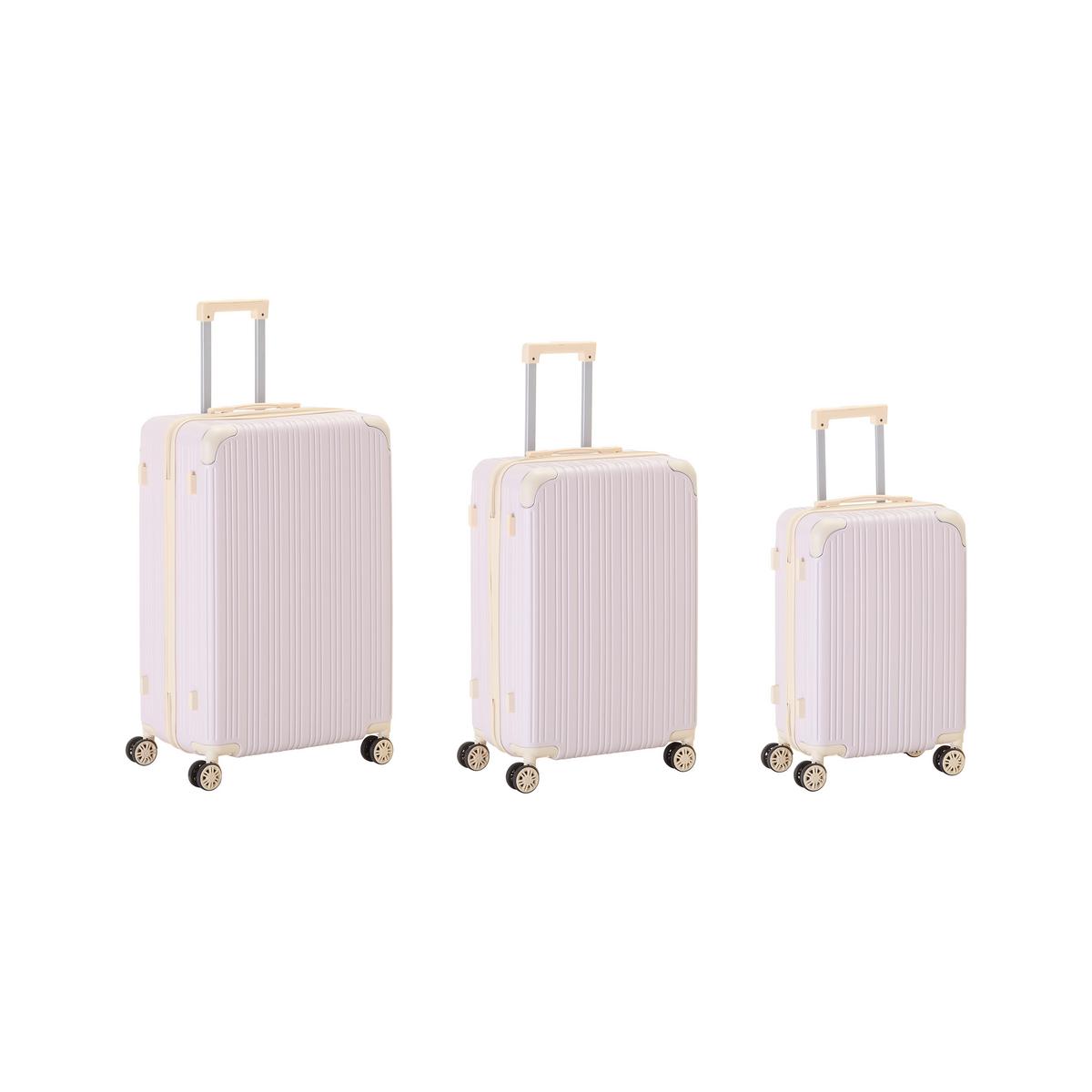 Reisekofferset Madeira Lila, 3-teilig - Lila, KONVENTIONELL, Kunststoff/Textil - Mömax