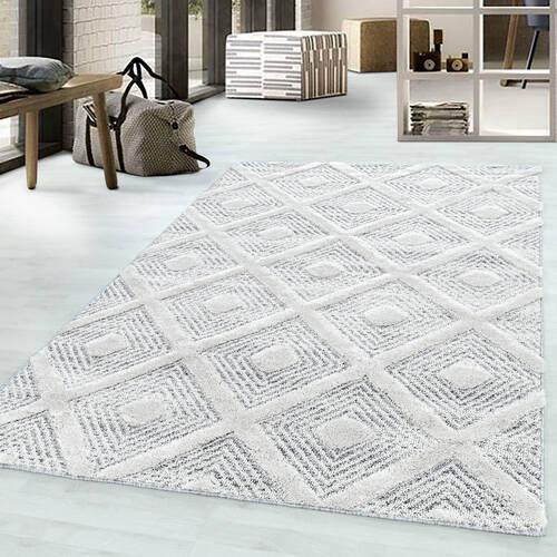 Webteppich Pisa Grau ca. 200x290cm - Grau, KONVENTIONELL, Textil (200/290cm)