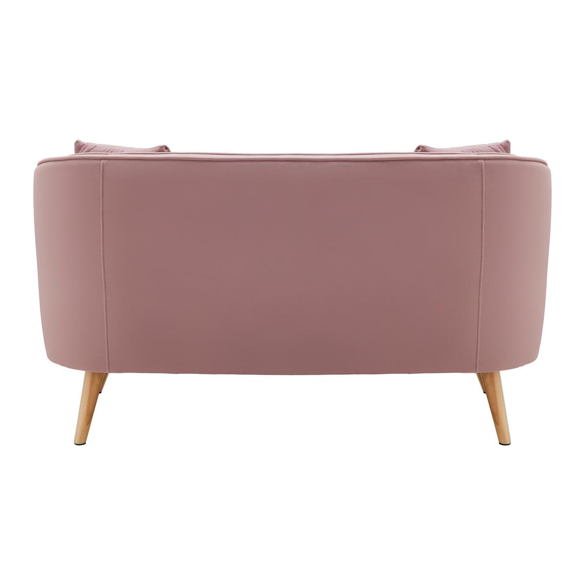 Kétüléses Kanapé Hope - rózsaszín, Modern, textil/fa (141/77/73cm) - Bessagi Home