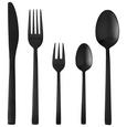 Besteckset Beverly 20-teilig - Schwarz, LIFESTYLE, Metall - Premium Living
