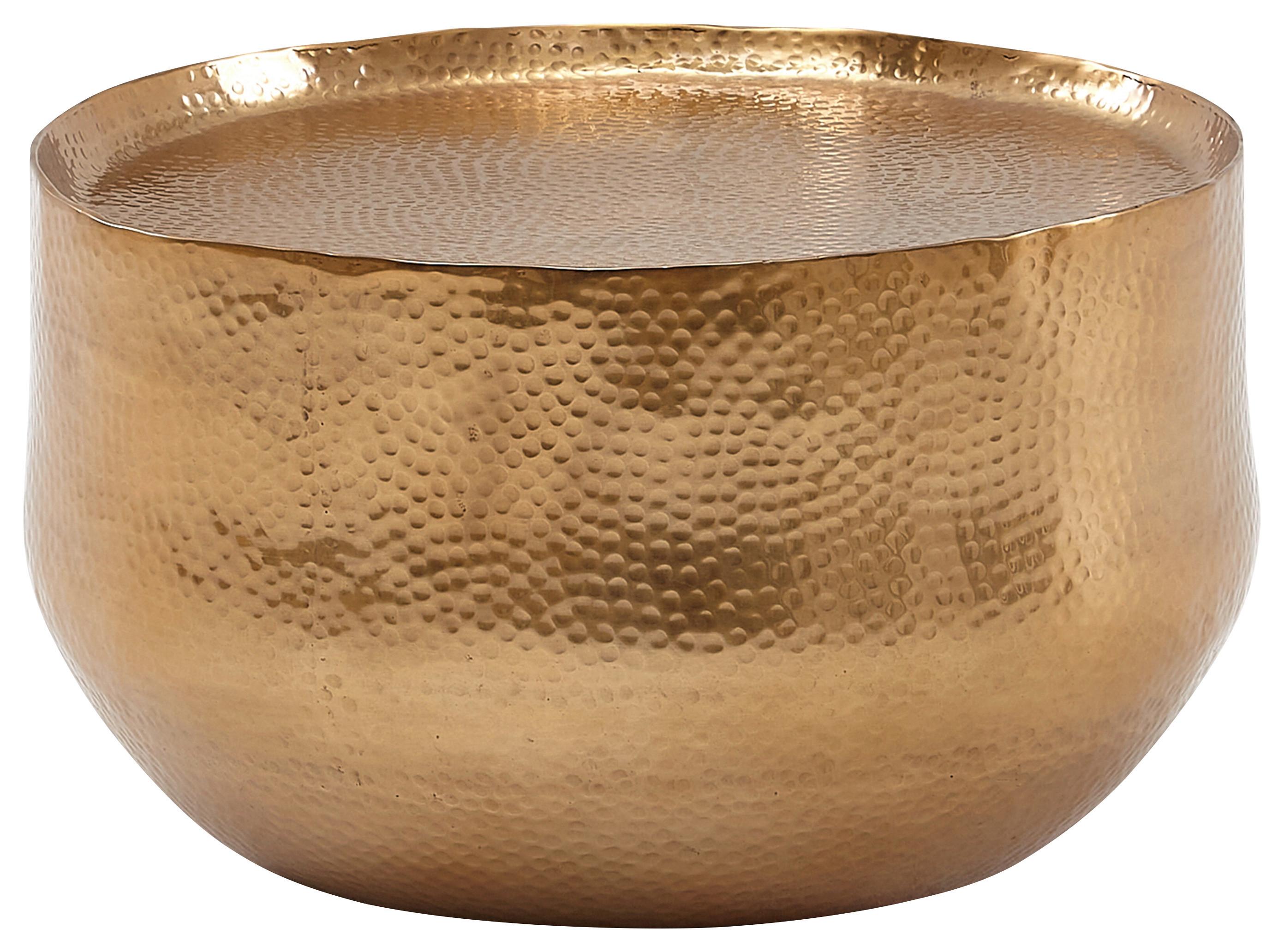 Klubska Miza Wl6.454 - zlate barve, Moderno, kovina (60/60/35cm) - MID.YOU
