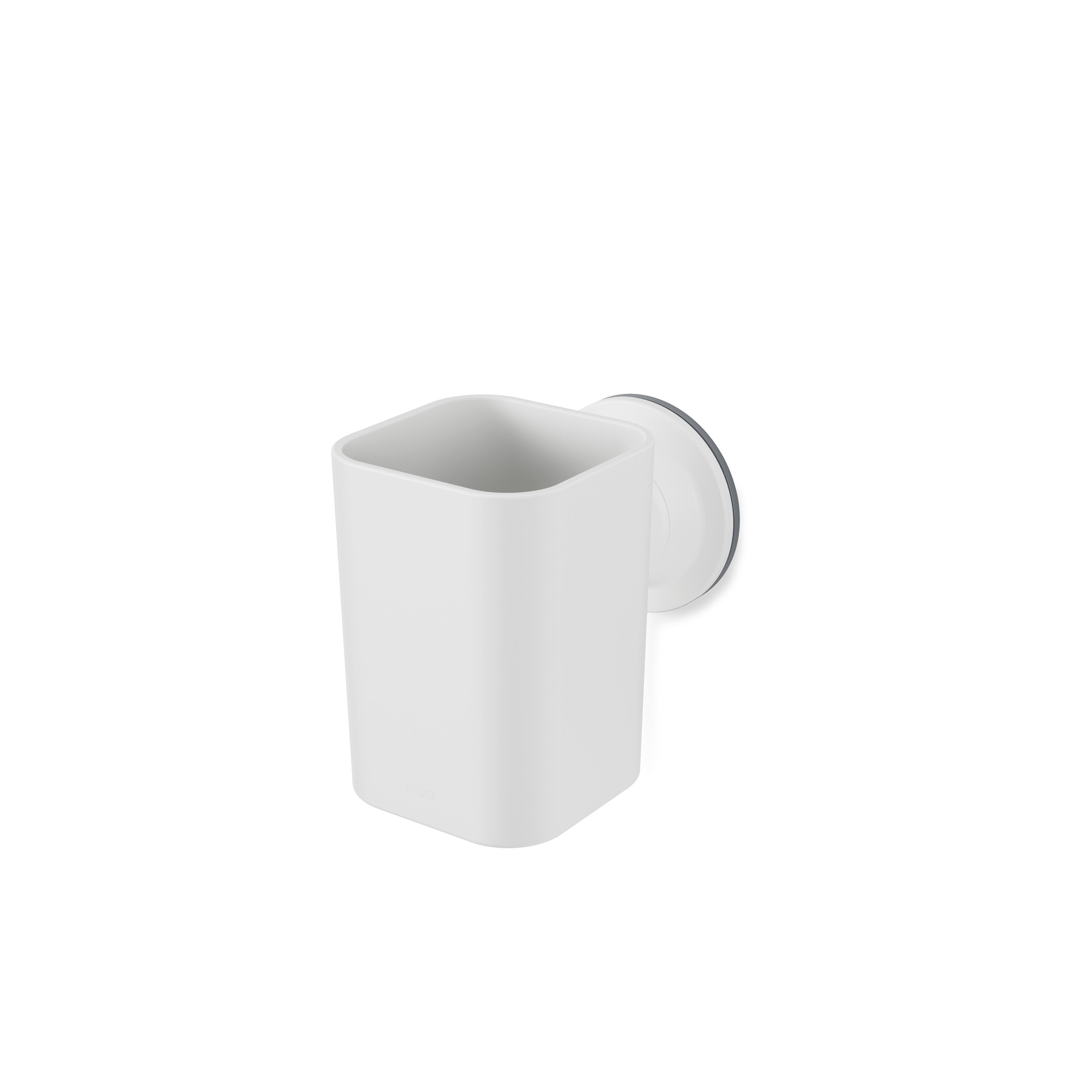 Zahnbürstenhalter Easy in Weiß - Weiß, MODERN, Kunststoff (10,1/11,1/7,2cm) - Premium Living