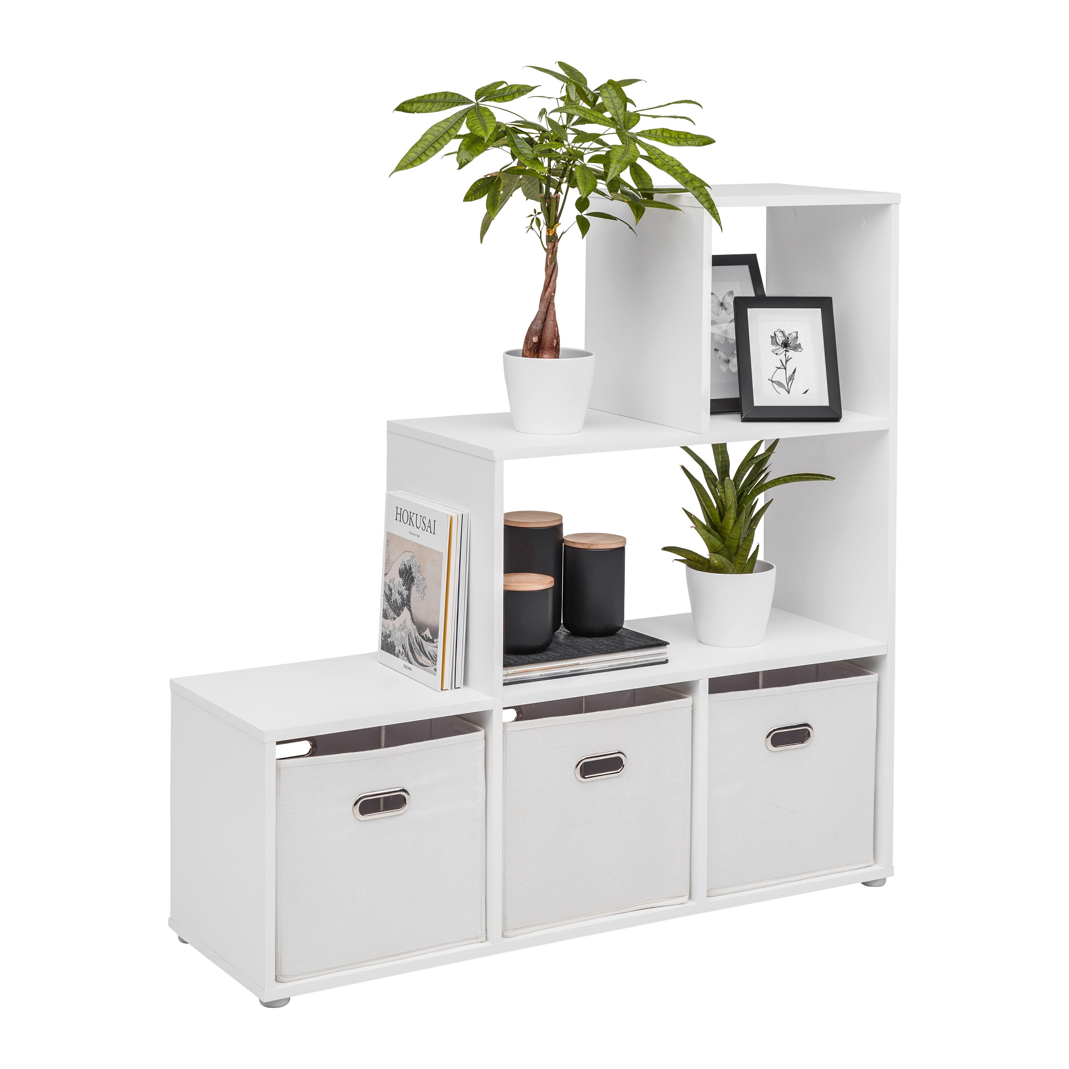 Regal Cassa 1 Weiß - Weiß, KONVENTIONELL, Holzwerkstoff (112/113/35cm) - Mömax