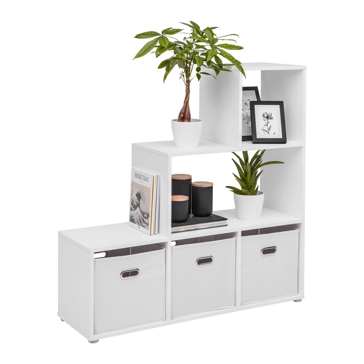 Regal Cassa 1 Weiß - Weiß, KONVENTIONELL, Holzwerkstoff (112/113/35cm) - Mömax