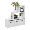 HYLLA CASSA 1 -TOP- -BASED- - vit, Klassisk, trämaterial (112/113/35cm) - Based
