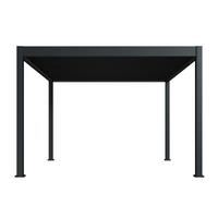 PERGOLA DELUXE 3,6X4M ANTHRAZIT - Anthrazit, Basics, Metall (360/255/400cm) - Gardenson
