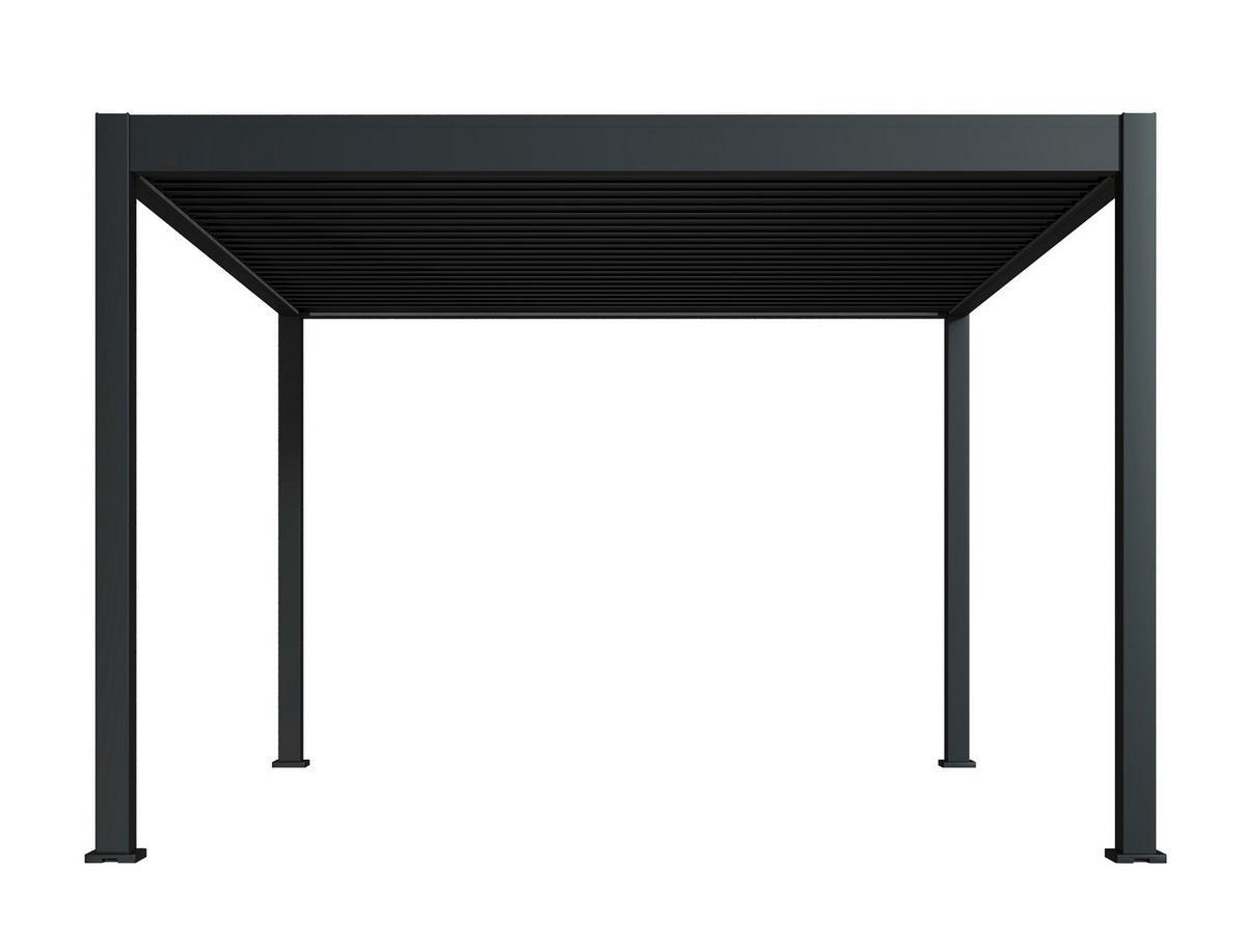 PERGOLA DELUXE 3,6X4M ANTHRAZIT - Anthrazit, Basics, Metall (360/255/400cm) - Gardenson