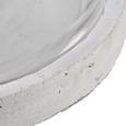 Windlicht Armira inkl. Glas - Klar/Grau, MODERN, Glas/Metall (22,50/44cm) - MÖMAX modern living