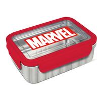 PUDEŁKO NA LUNCH 3900 - MARVEL - czerwony/kolor srebrny, Basics, metal (19/14/6cm) - Marvel