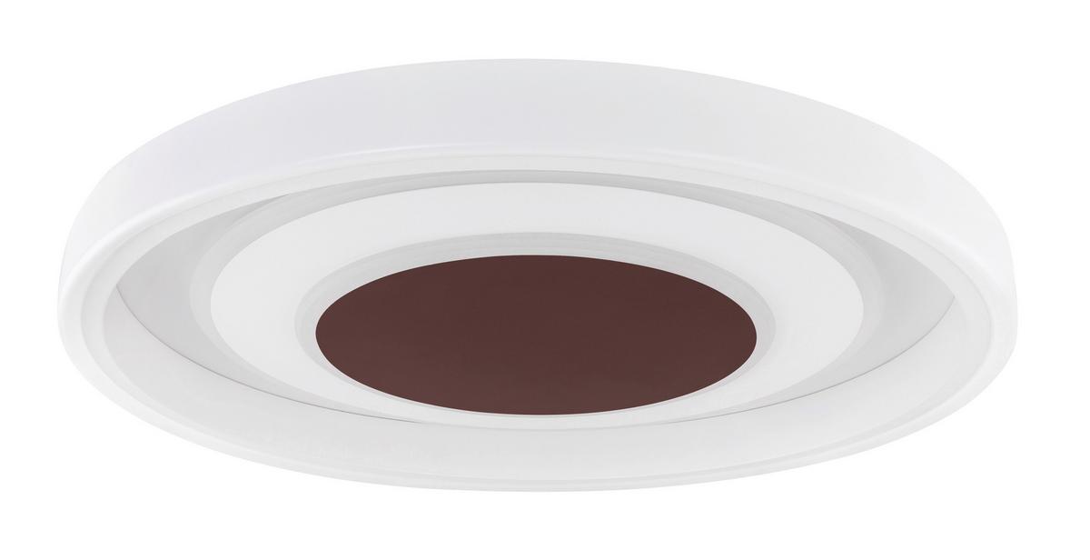 Stropna Led-svetilka Goffi, S Sijalko - bela/opal, Design, kovina/umetna masa (69/10cm) - Globo