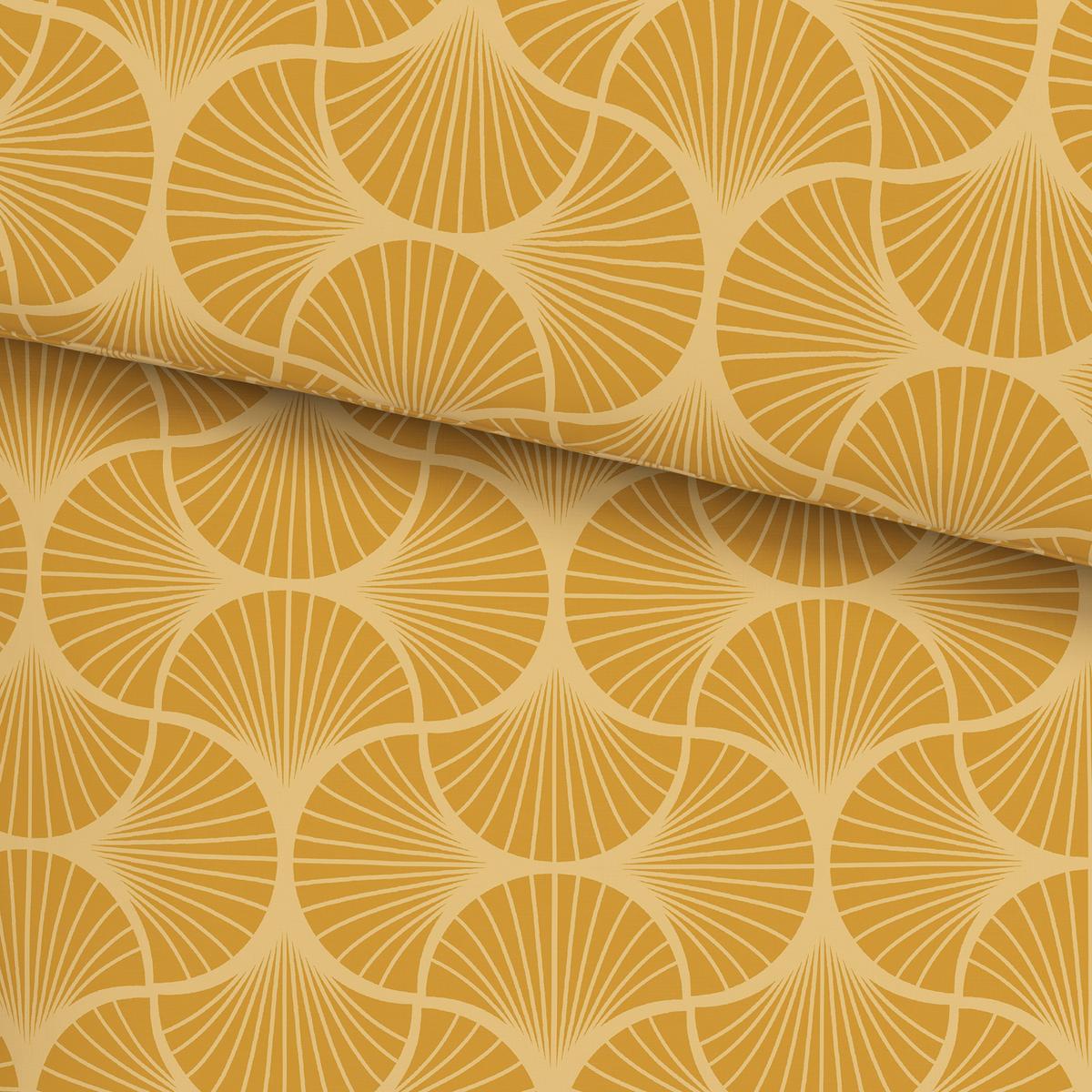 Ágyneműhuzat-garnitúra Finn Xl 140/220, 70/90c - sárga, Modern, textil (140/220cm) - Modern Living