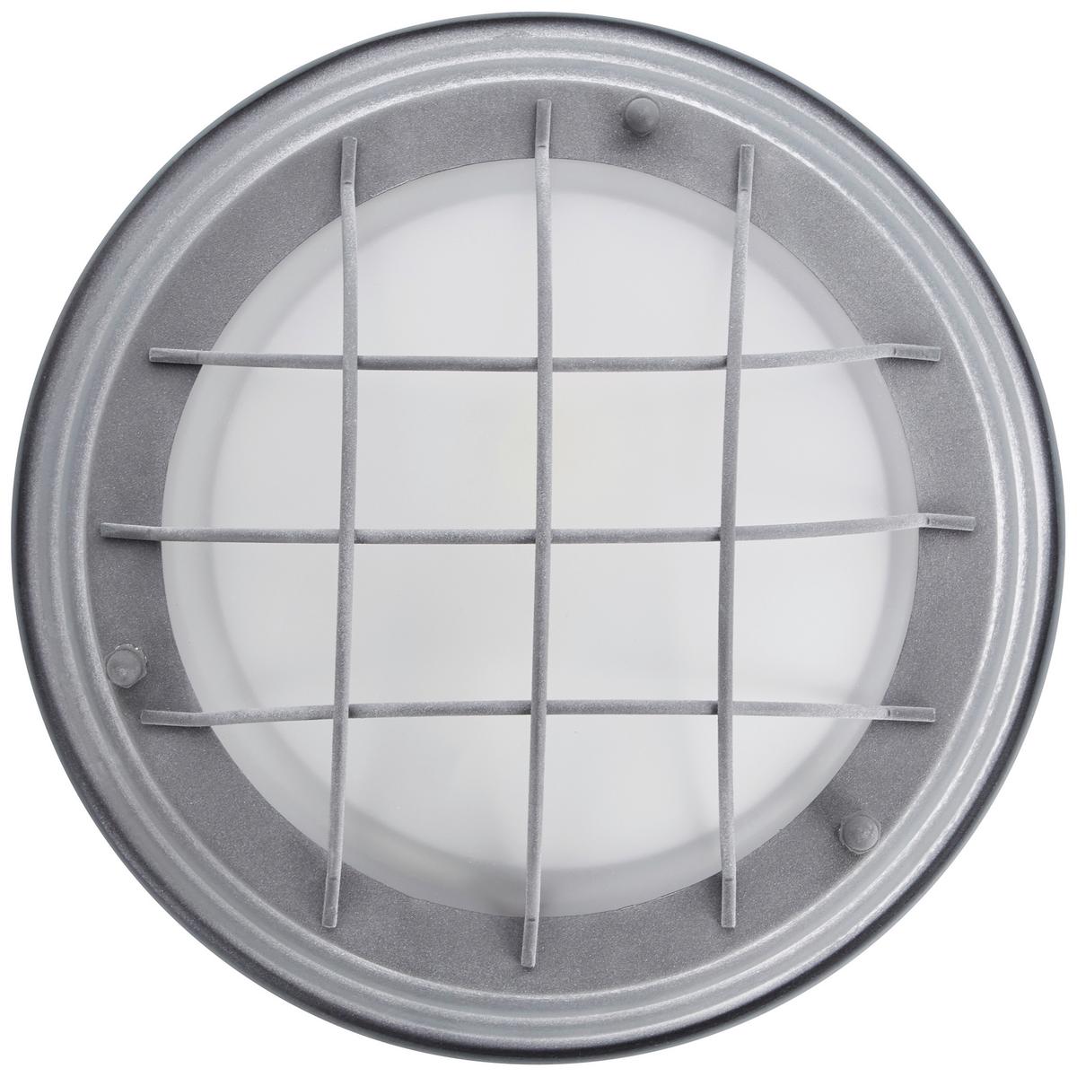 Deckenleuchte Typhoon Grau max. 30 Watt - Grau, KONVENTIONELL, Glas/Metall (29/10cm) - Brilliant