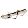 LED-Deckenleuchte Lesina Goldfarben/Schwarz max 32 Watt - Goldfarben/Opal, Design, Kunststoff/Metall (78/35,5cm) - Globo