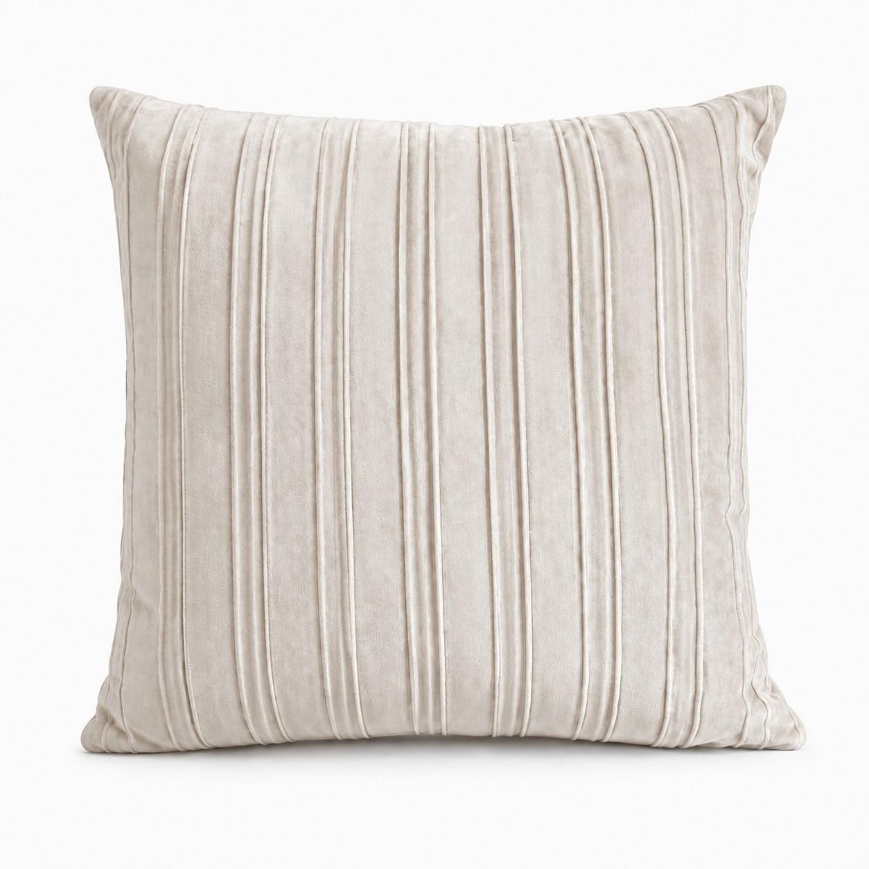 Díszpárna Velvet Sand 45/45 - homokszínű, Modern, textil (45/45cm)