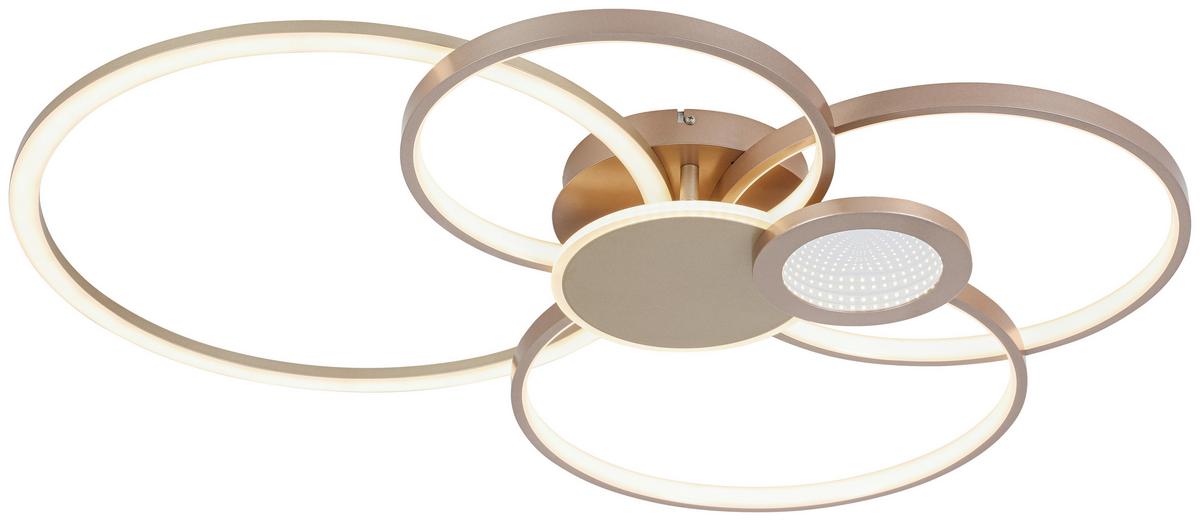 Plafonieră cu LED Genial - cappuccino/șampanie, Modern, plastic/metal (60/80/10,5cm) - Mömax