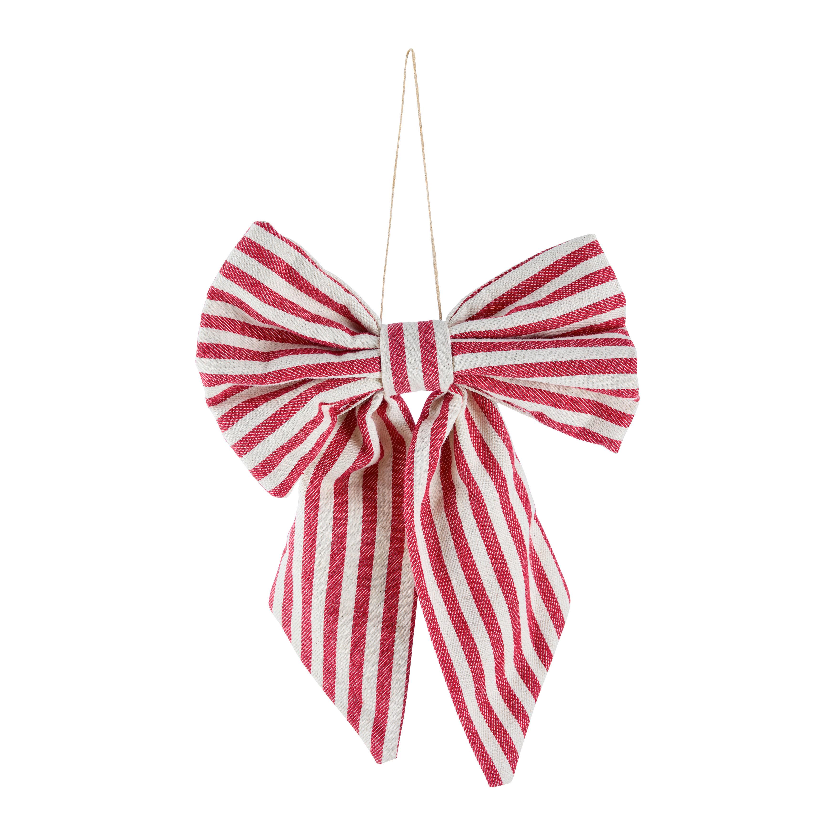 Dekoschleife Elsa Rot/Beige - Beige/Rot, Textil (20/28cm) - Mömax
