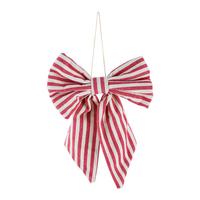 Dekoschleife Elsa Rot/Beige - Beige/Rot, Textil (20/28cm) - Mömax