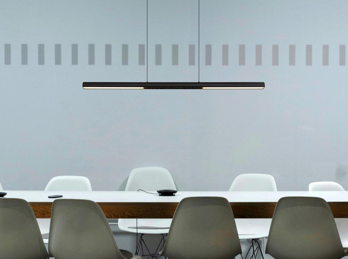 LED-HÄNGELEUCHTE 17018S  CODY - Opal/Schwarz, Design, Kunststoff/Metall (120/8/150cm) - Globo